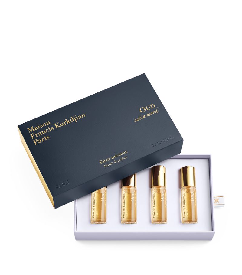 Maison Francis Kurkdjian Oud Satin Mood Elixirs Perfume Gift Set (4 x 4ml)