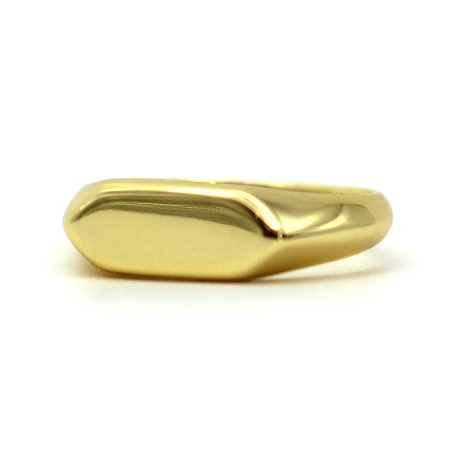 Men's Bold Bar Signet Gold Ring Vicstonenyc Fine Jewelry