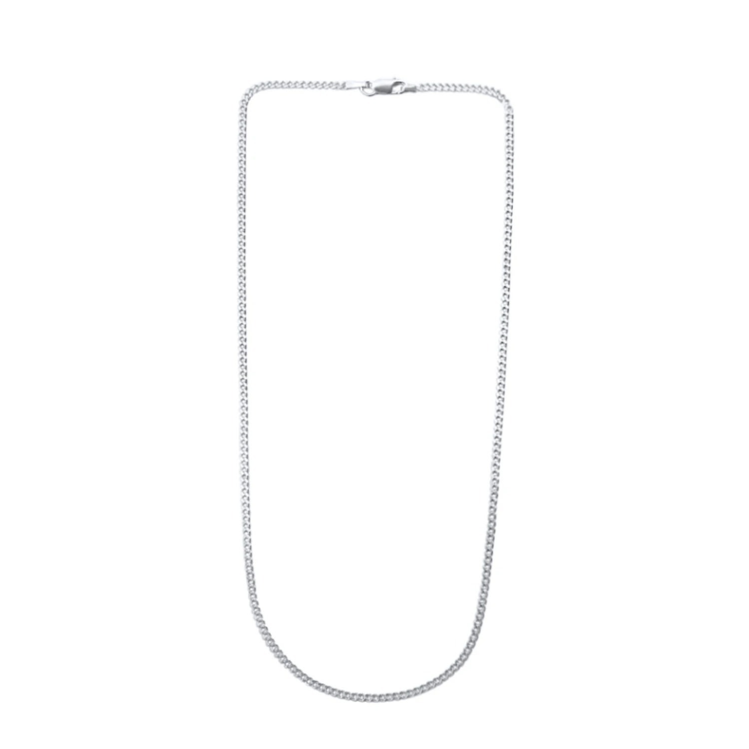 Men's Classic Flat Curb Chain Necklace Choker Undefined Jewelry