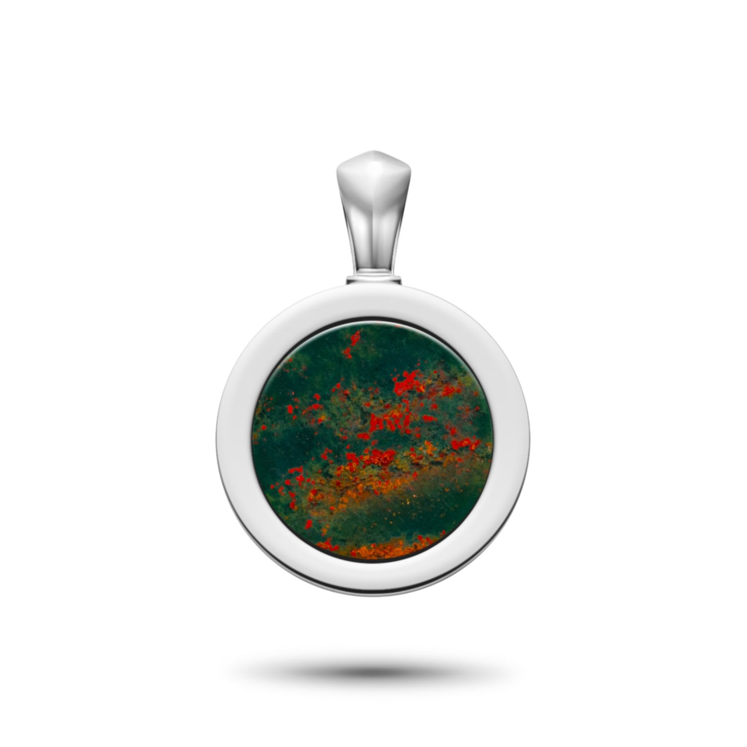 Men's Green / Red / Silver Genesis Bloodstone Amulet Rahul Patel Collection