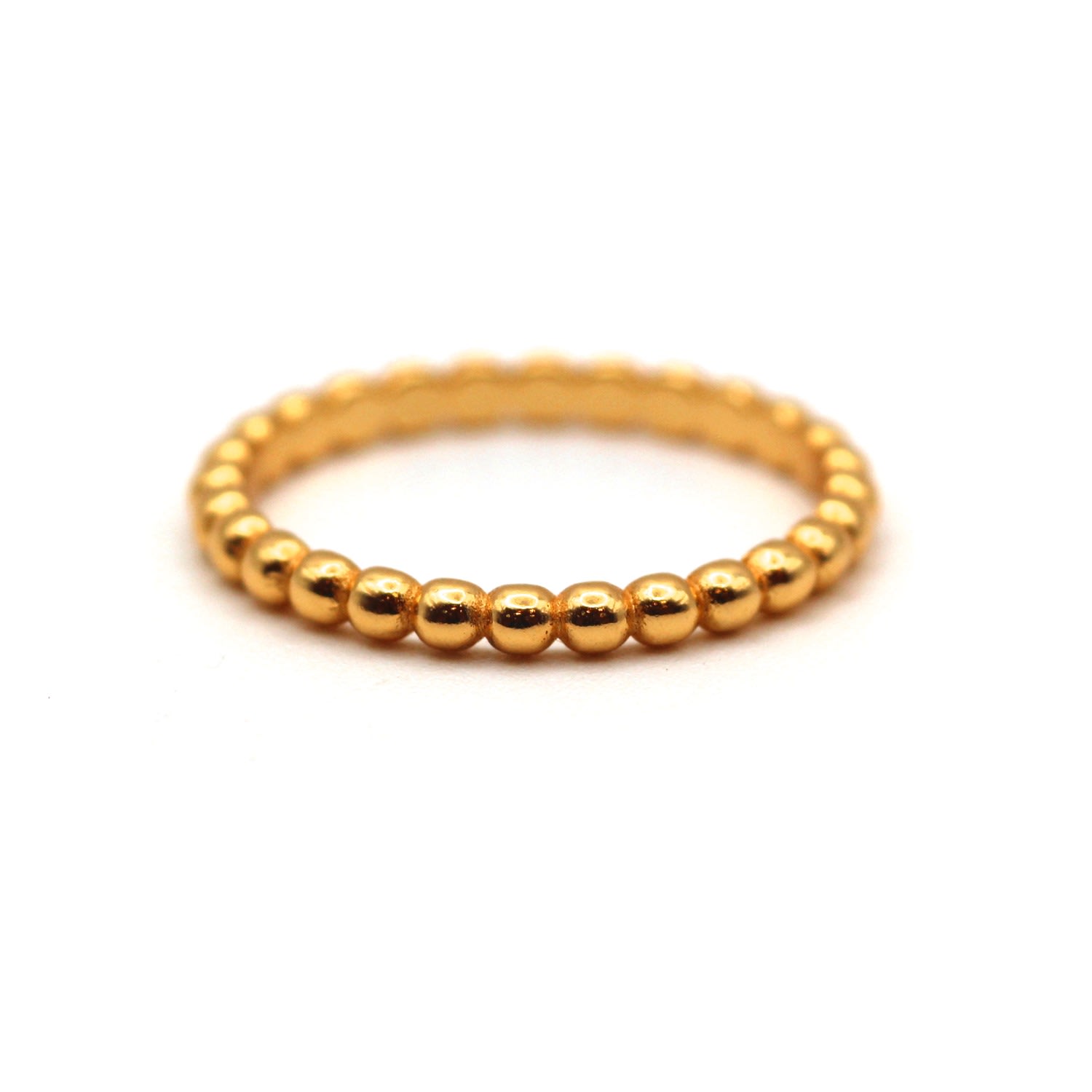 Men's Handmade Eternity Beads Rose Gold Ring Vicstonenyc Fine Jewelry