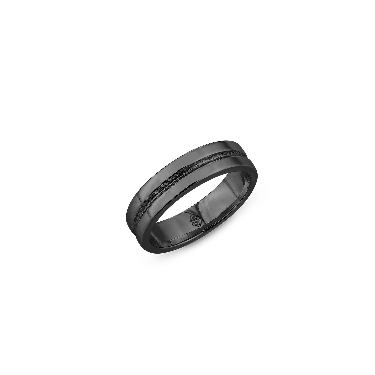 Men's Infinito Ring In Black Rhodium Sally Skoufis