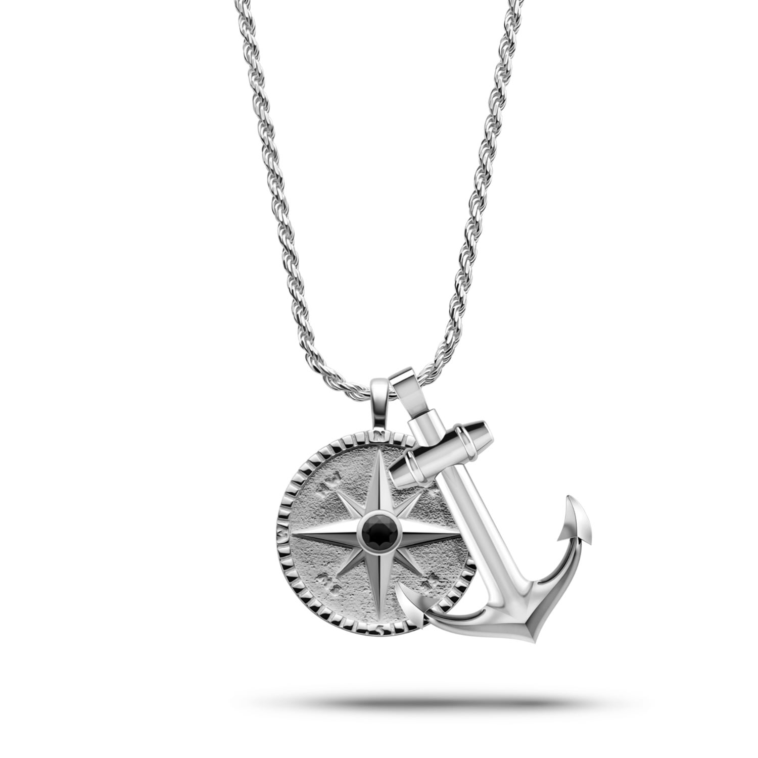 Men's Silver Nautical Necklace Rahul Patel Collection
