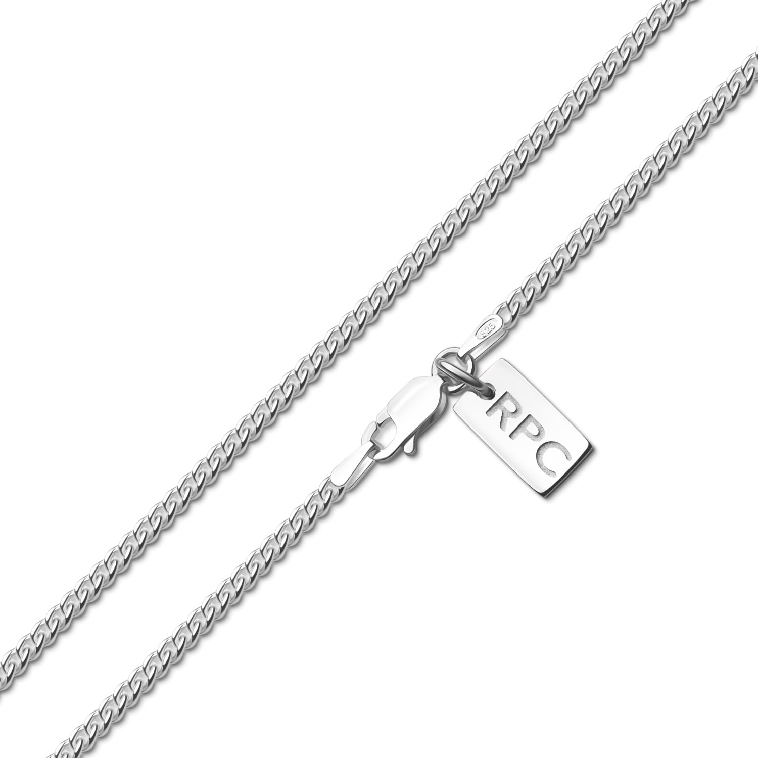 Men's Silver Round Curb Chain Rahul Patel Collection