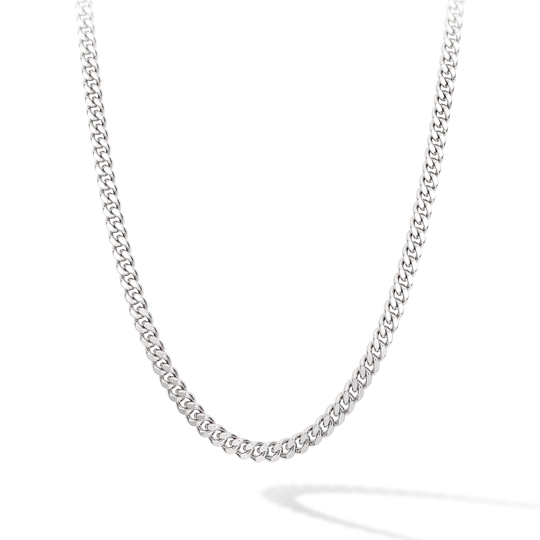 Men's Sterling Silver Curb Chain Necklace Awnl