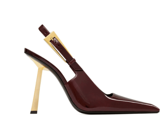 gifts guide Saint Laurent Lee 110mm patent-leather slingback pumps £945