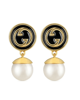 Gucci Blondie pearl drop earrings £355