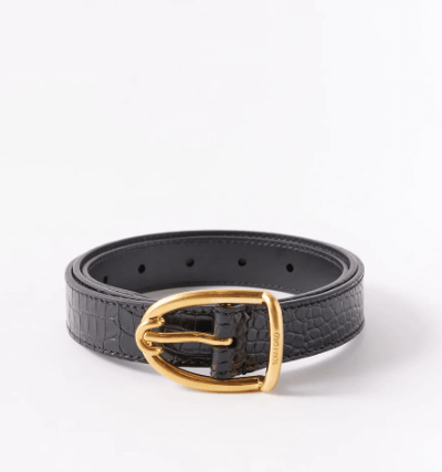 TOM FORD Crocodile-effect leather belt £655