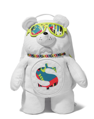 sprayground kid bear-motif graphic-print backpack £200