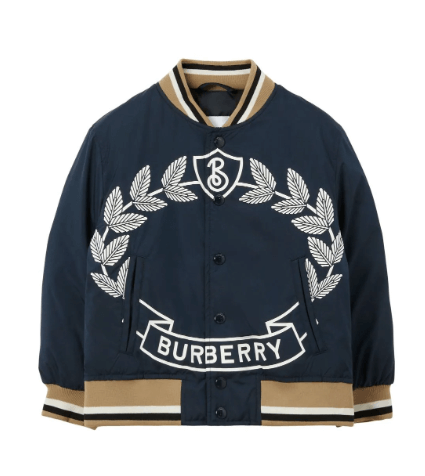 Burberry Kids Oak Leaf Crest bomber jacket £600
