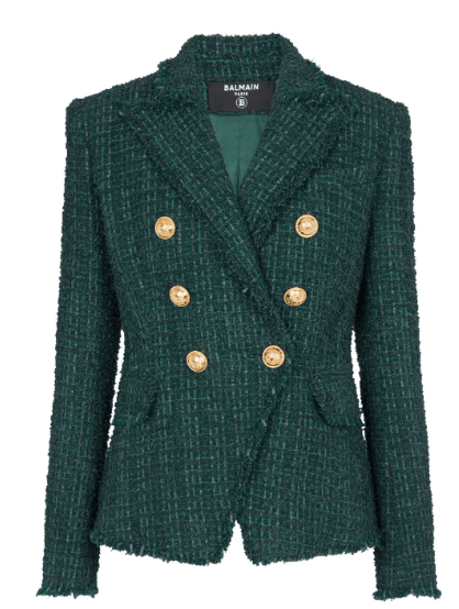 Balmain double-breasted tweed jacket £1,809