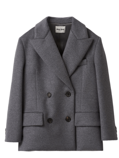 Miu Miu double-breasted velour wool blazer £3,800