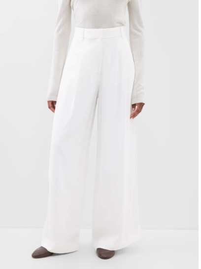 CO Wide-leg pleated twill trousers £615