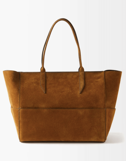 RICH-MOM YUMMY MMUMMY MÉTIER Incognito suede tote bag £1,450