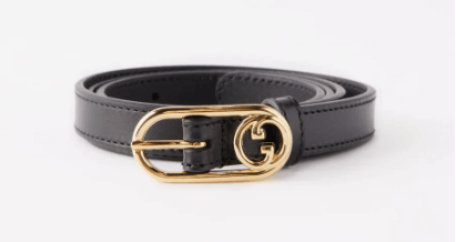 GUCCI Interlocking G-plaque leather belt £260