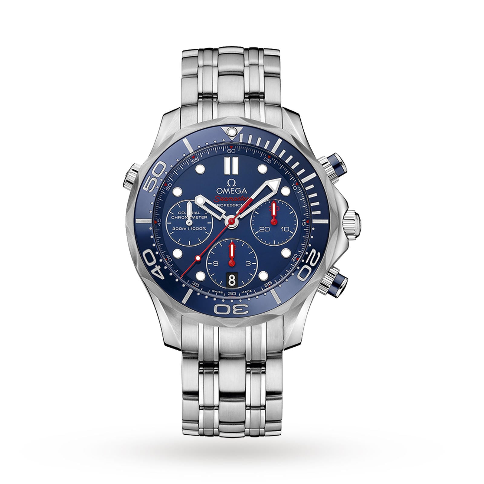 Seamaster 300M Mens Blue 44mm Automatic Co-Axial Chronograph Mens Watch