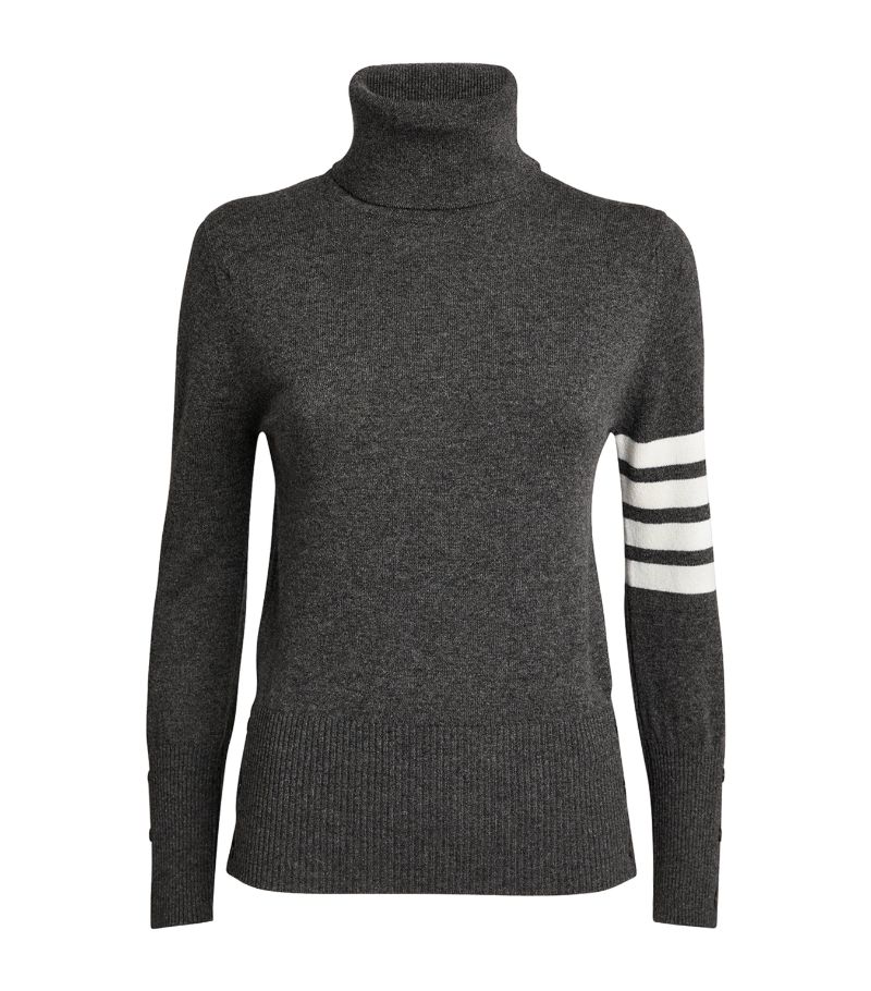 Thom Browne Cashmere 4-Bar Rollneck Sweater