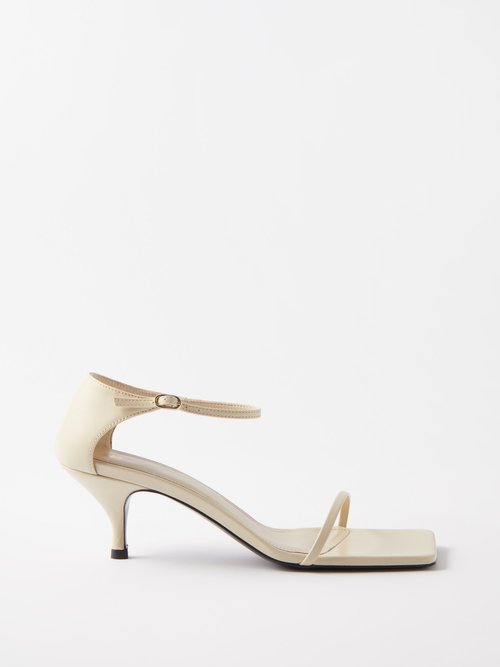 Toteme - The Strappy 55 Leather Sandals - Womens - Off White