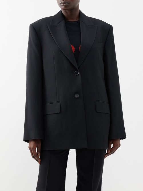Acne Studios - Jarida Peak-lapel Suit Jacket - Womens - Black