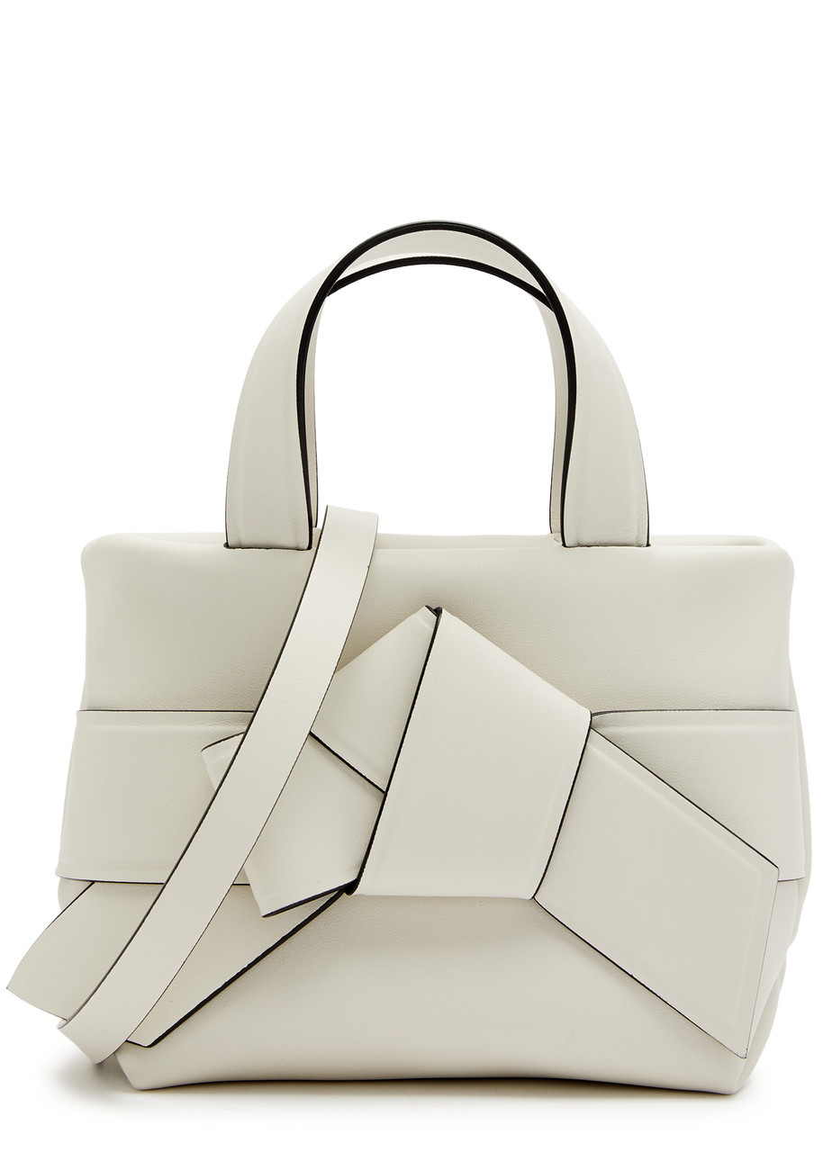 Acne Studios Musubi Micro Leather top Handle bag - White