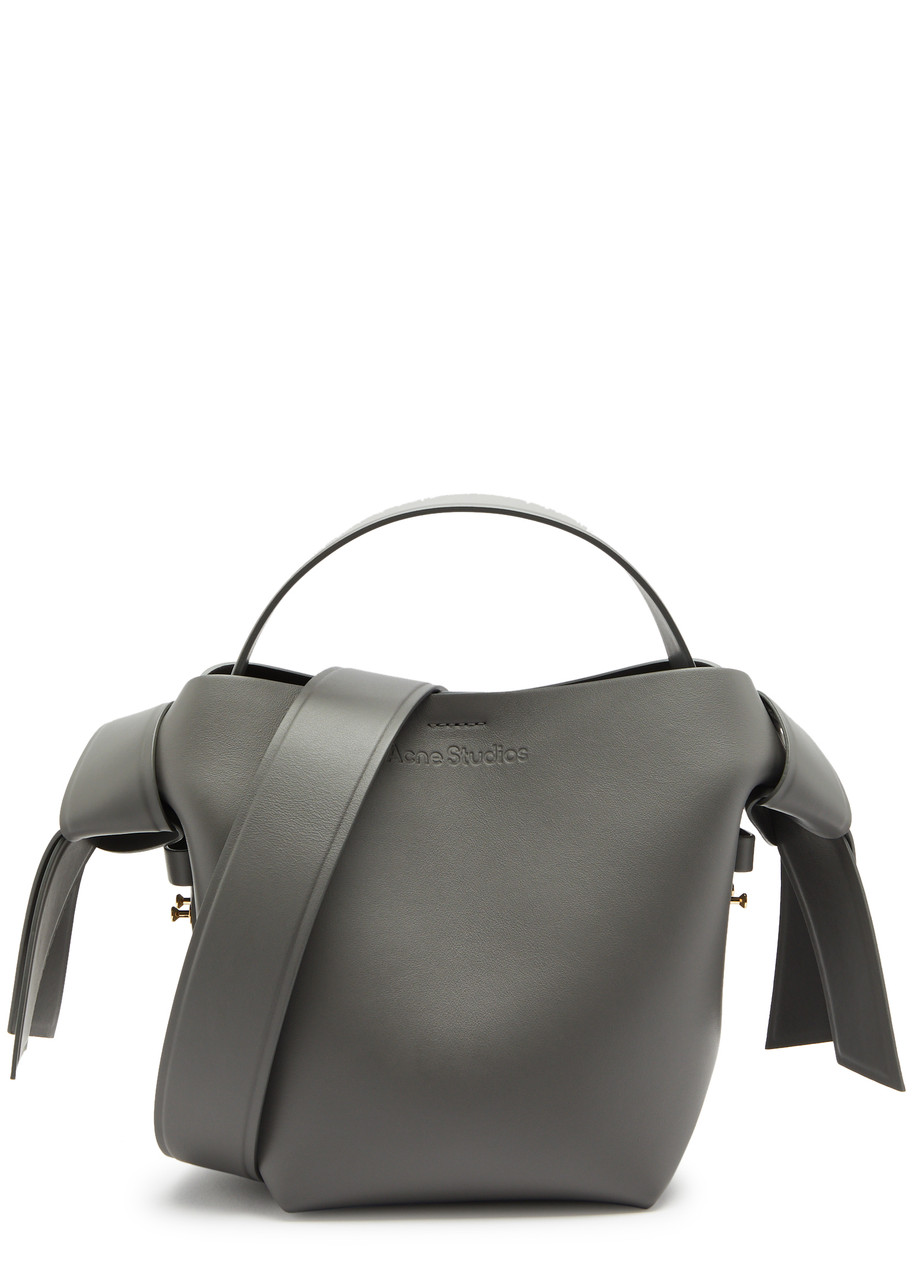 Acne Studios Musubi Mini Leather top Handle bag - Grey