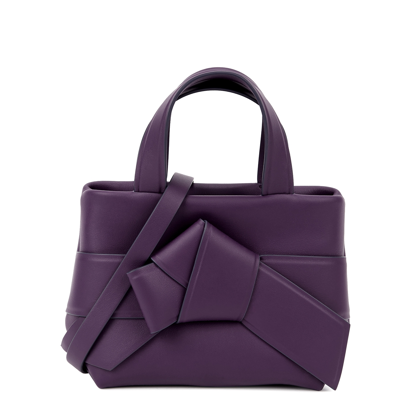 Acne Studios Musubi Mini Purple Leather Shoulder bag
