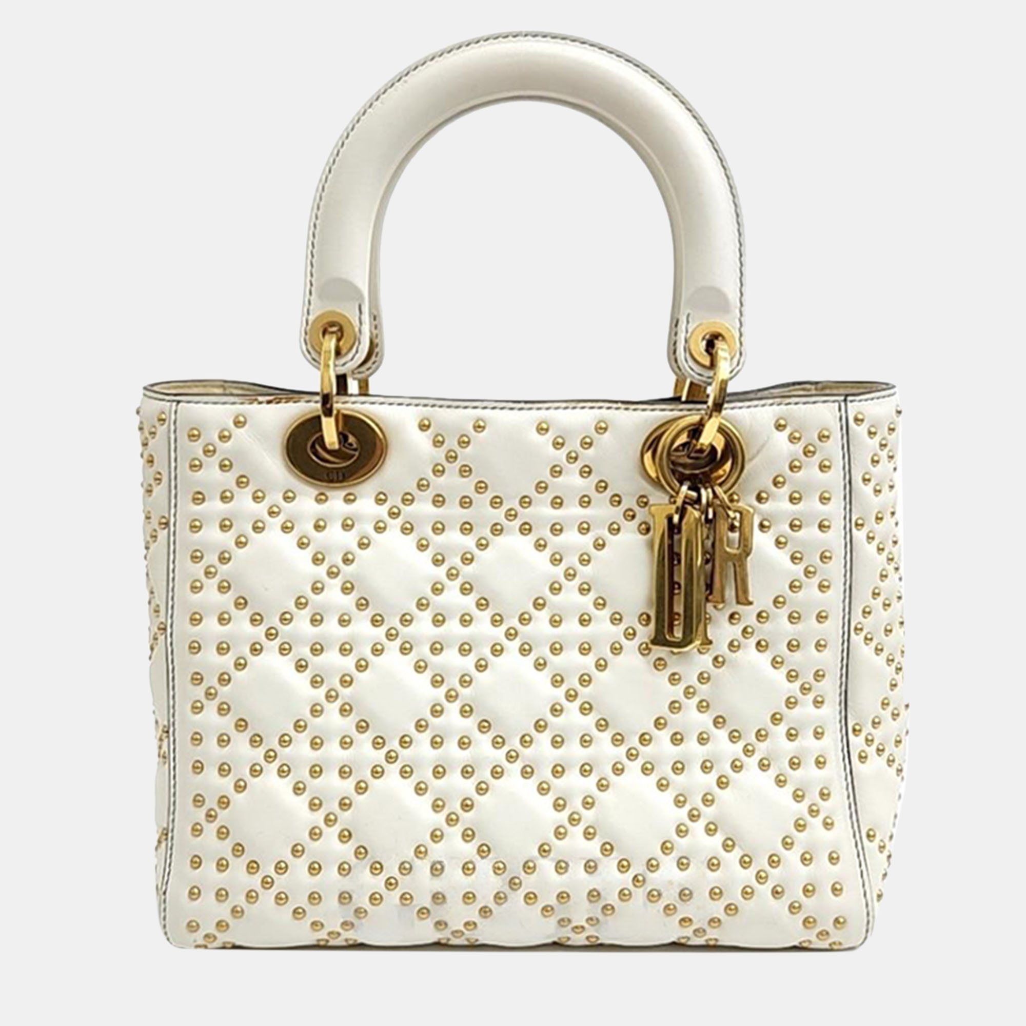 Christian Dior Studded Cannage Lady Bag