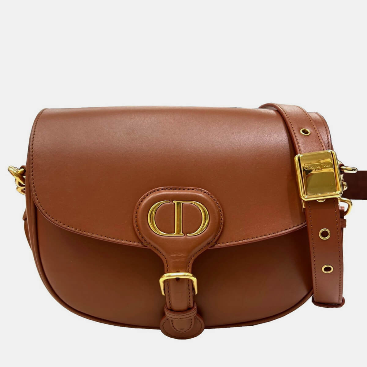 Dior Brown Leather Medium Bobby Shoulder Bag