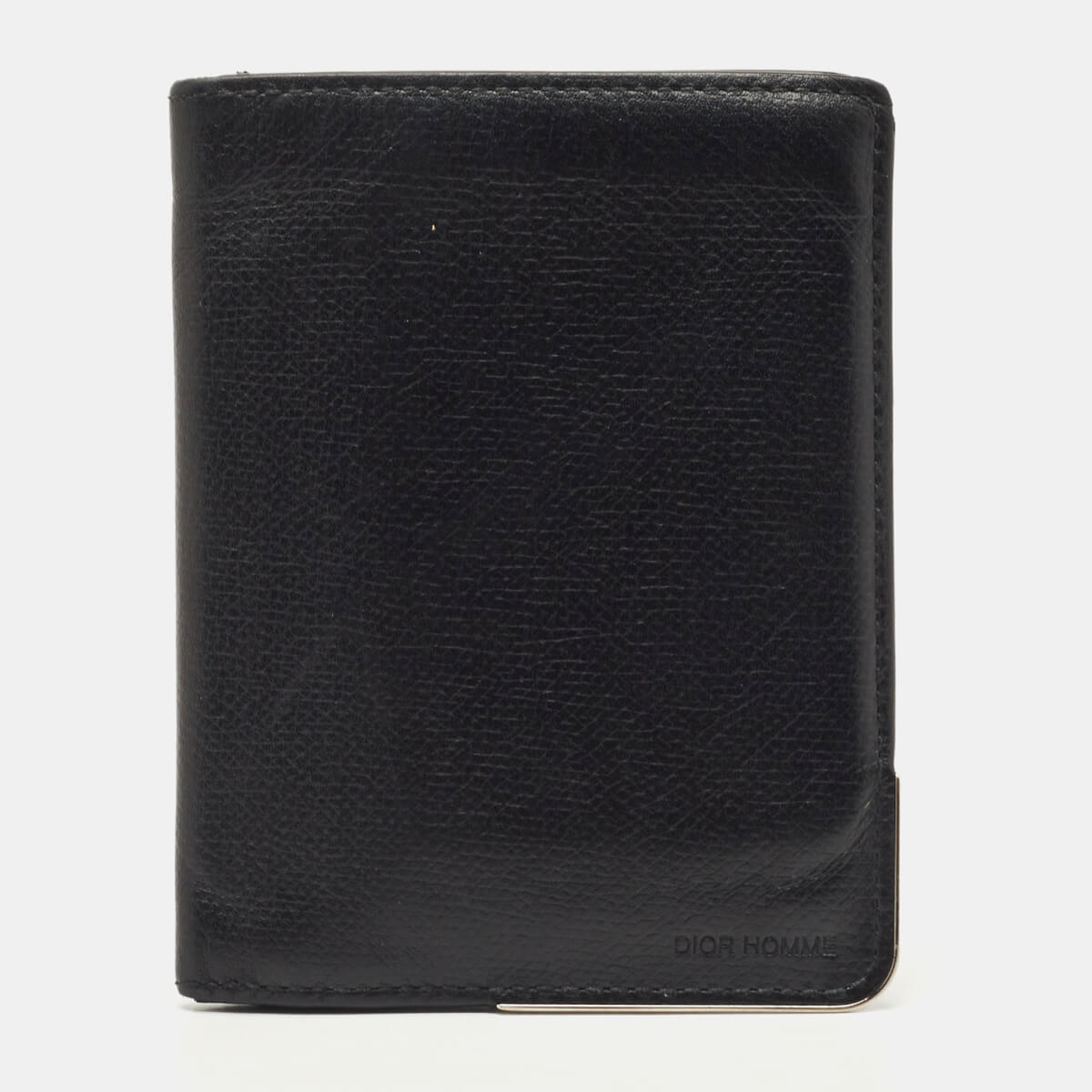 Dior Homme Black Leather Bifold Wallet