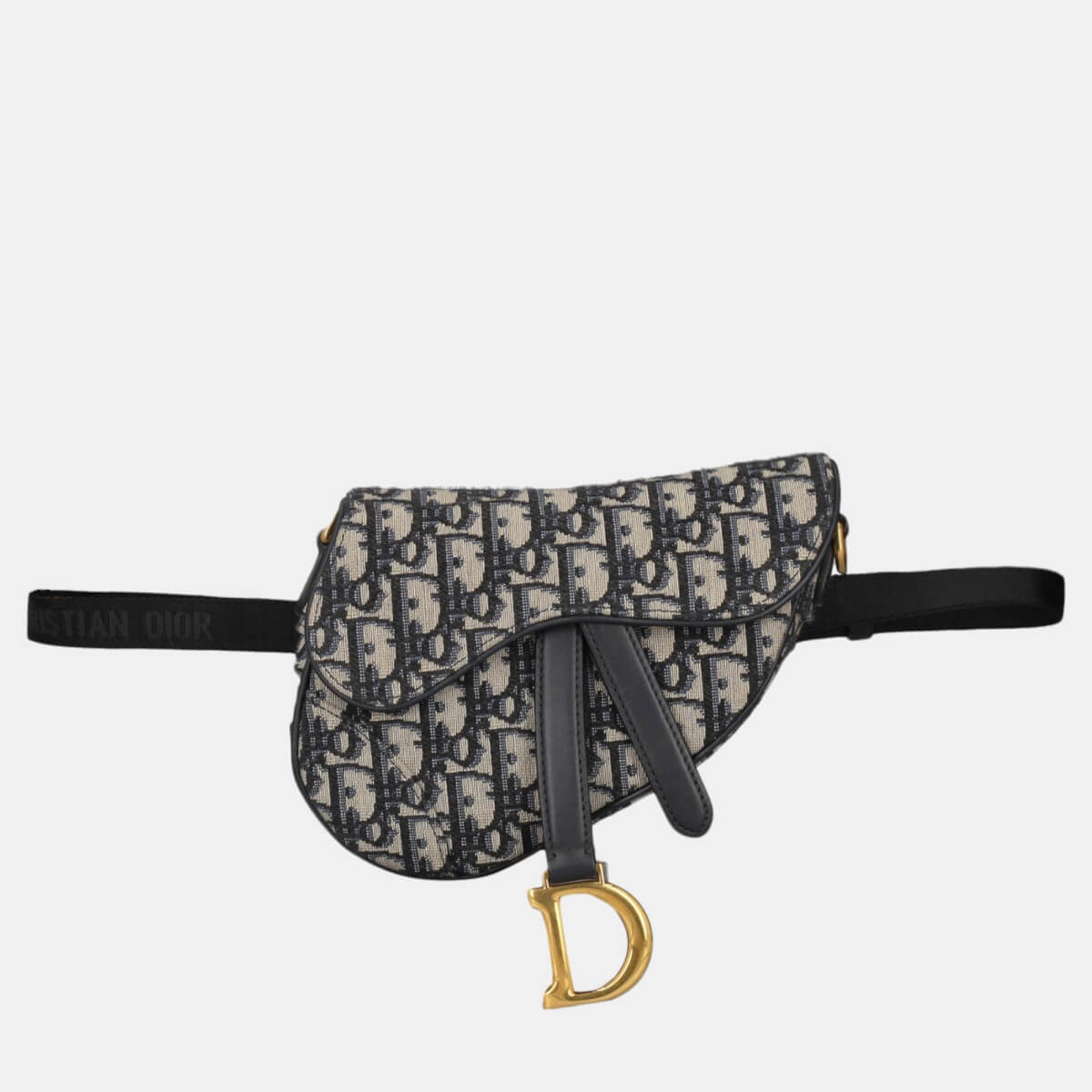 Dior Saddle - Women's Fabric Belt Bag - Navy - One Size