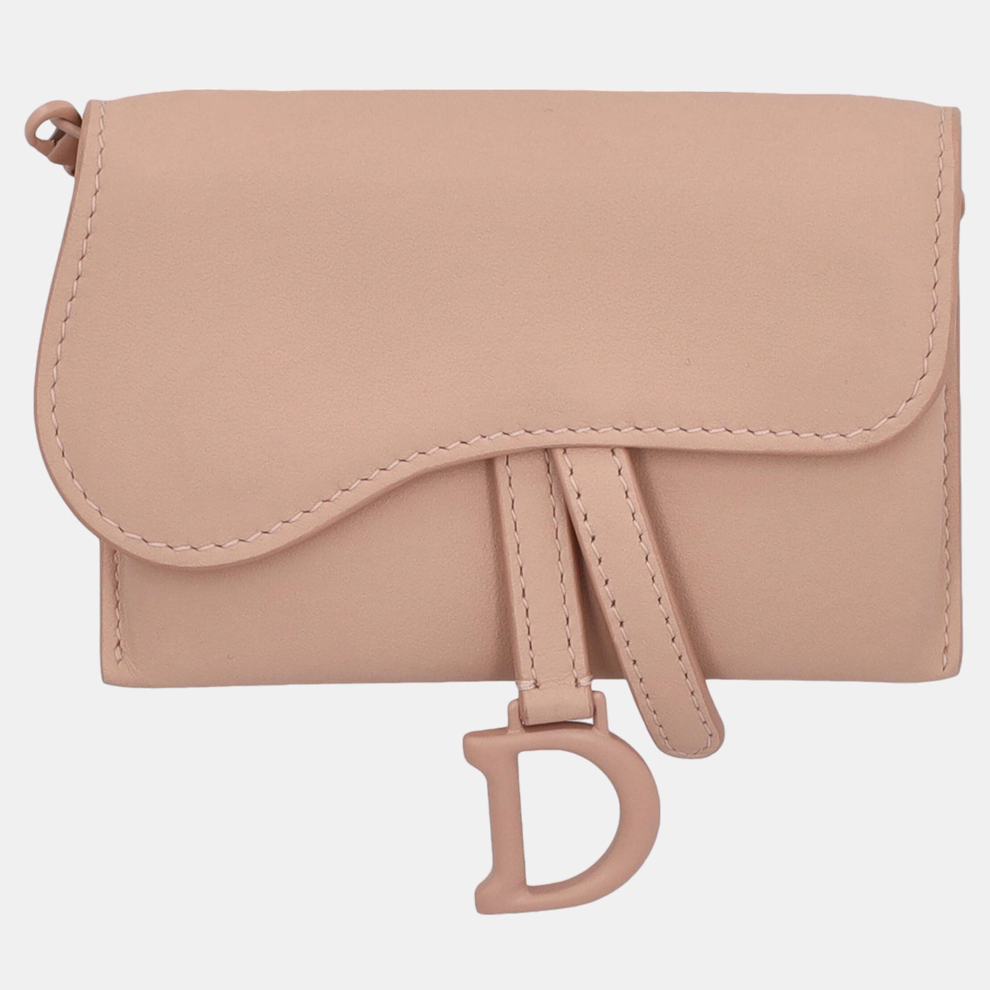 Dior Women's Leather Cross Body Bag - Beige - One Size