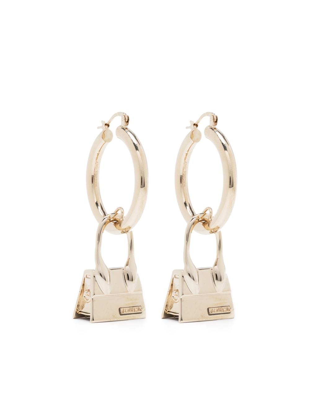 Jacquemus Les Creoles Chiquito hoop earrings - Gold