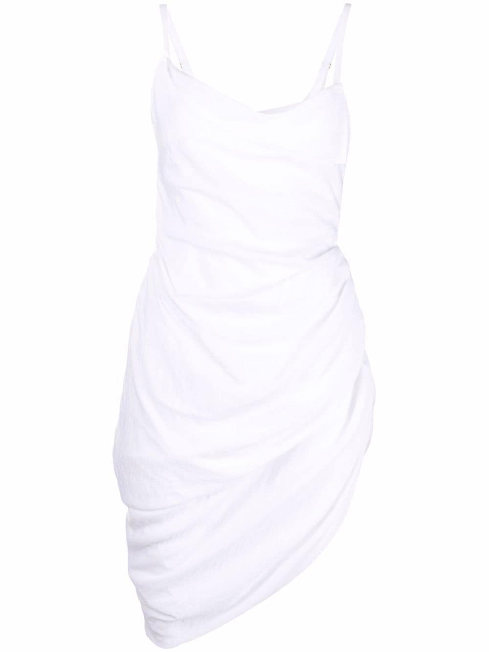 Jacquemus Saudade draped dress - White