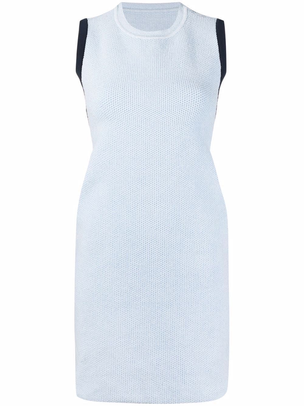 Jacquemus Sorbetto contrast-trim knitted mini dress - Blue