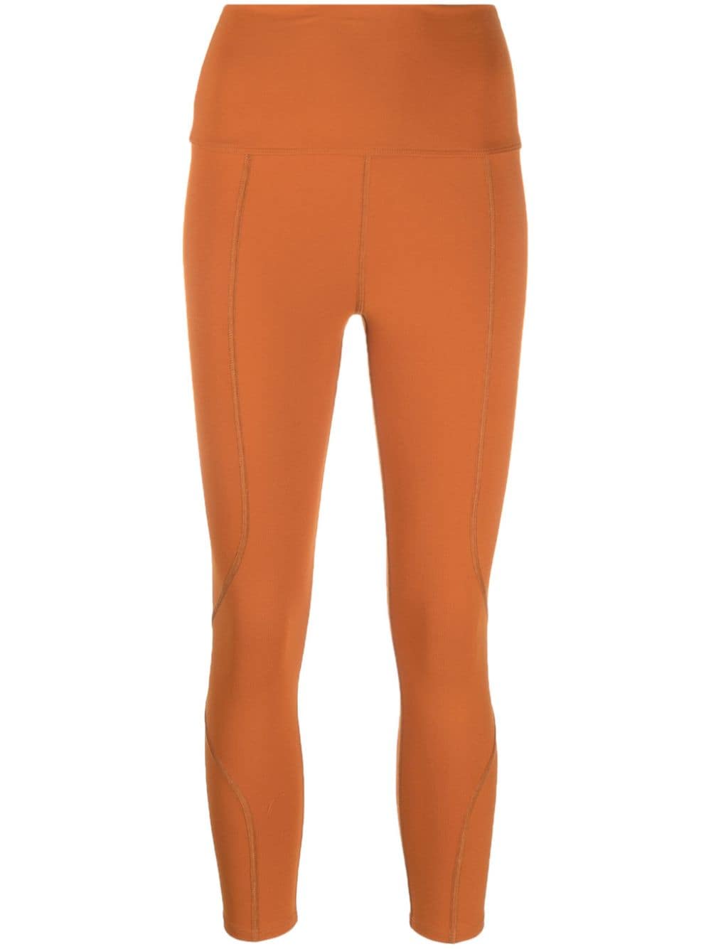 Live The Process Geometric 7/8 high-waist leggings - Orange