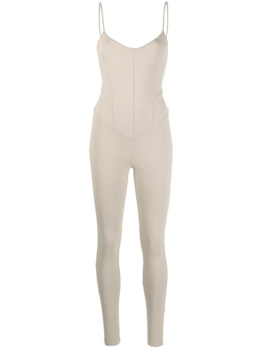 Live The Process corset-style sleeveless bodysuit - Neutrals