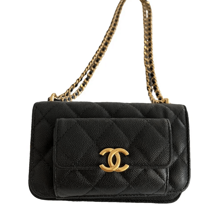luxury handbags Chanel Wallet On Chain Timeless/Classique leather crossbody bag £1,995