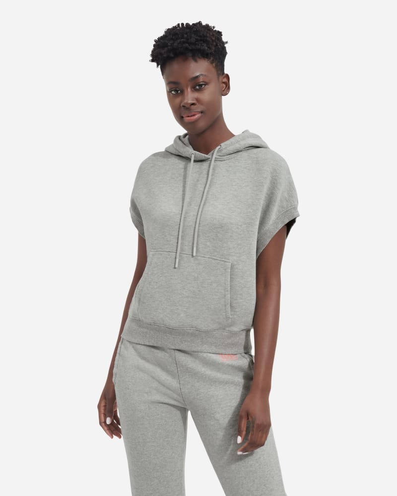 UGG Jessikah Sleeveless Hoodie for Women in Grey, Size Medium