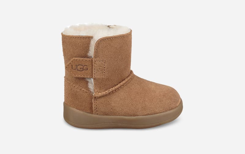 UGG Keelan Ankle Boot for Kids in Brown, Size 0.5, Leather
