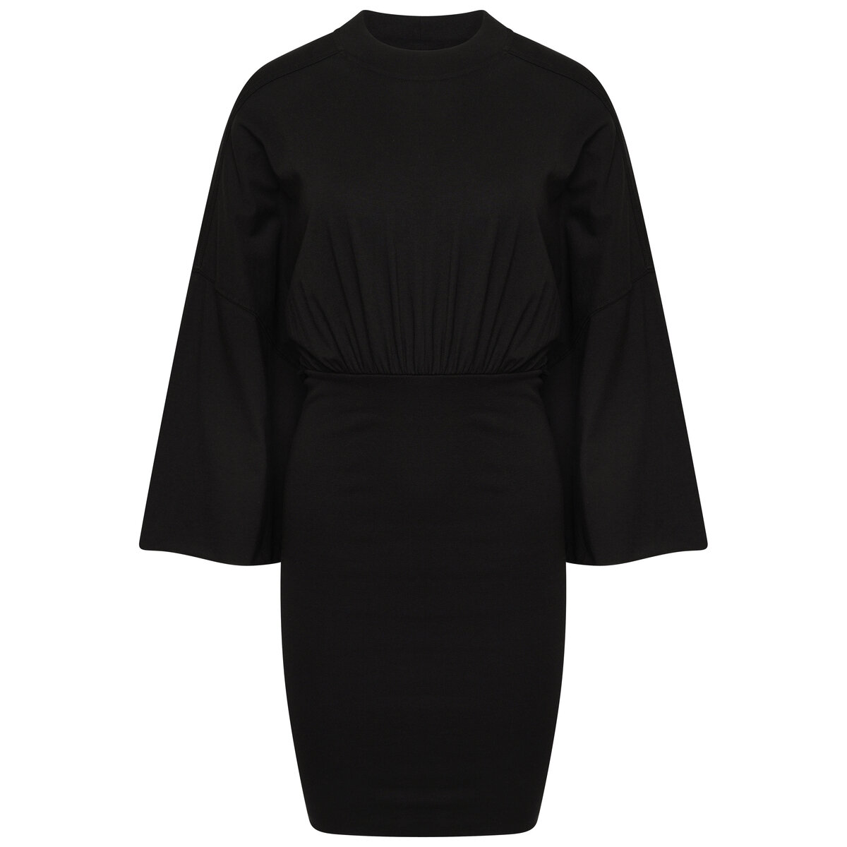 3/4 Sleeves Tommy Mini Dress Xs Black