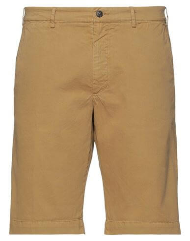 40weft Man Shorts & Bermuda Shorts Camel Size 28 Cotton