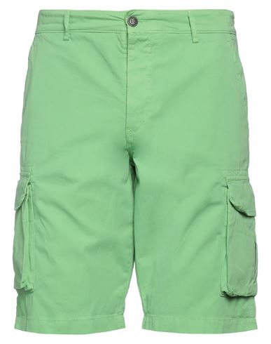 40weft Man Shorts & Bermuda Shorts Green Size 32 Cotton