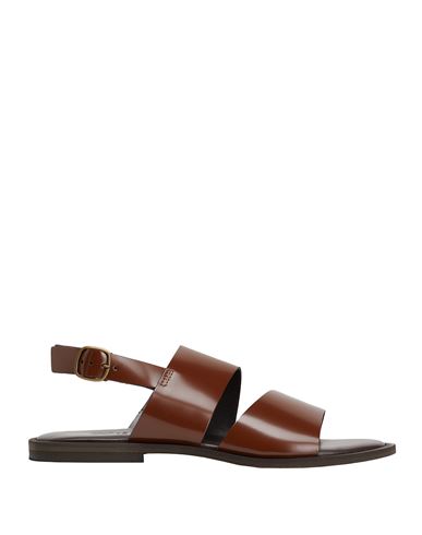 8 By Yoox Polish Leather Multi-strap Sandal Man Sandals Brown Size 9 Calfskin