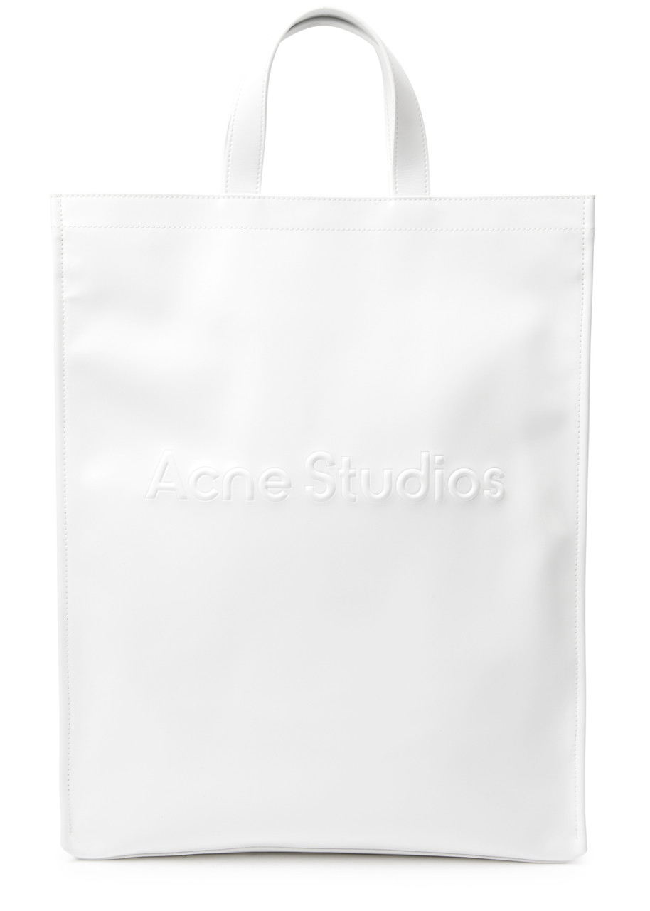 Acne Studios Shopper Logo-embossed Rubber Tote - White
