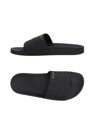 Adidas By Raf Simons Man Sandals Black Size 6.5 Rubber