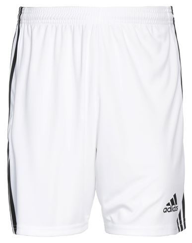 Adidas Man Shorts & Bermuda Shorts White Size M Recycled polyester