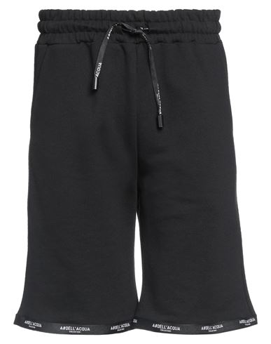 Alessandro Dell'acqua Man Shorts & Bermuda Shorts Black Size XL Cotton