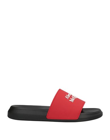 Alexander Mcqueen Man Sandals Red Size 7 Rubber