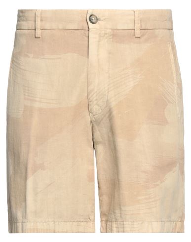 Altea Man Shorts & Bermuda Shorts Sand Size S Cotton, Linen, Lyocell