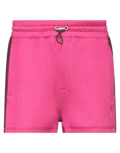 Ami Alexandre Mattiussi Man Shorts & Bermuda Shorts Garnet Size S Cotton, Polyamide